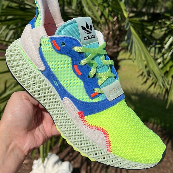 adidas Other - Adidas ZX 4000 4D 'Easy Mint' Hi Res Yellow/Linen Green/Easy Mint size 7